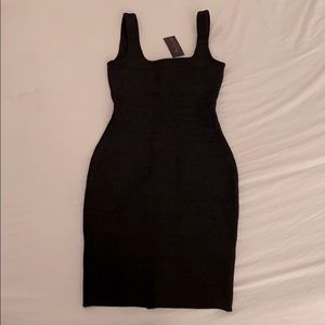Hot Miami Styles Black Bodycon Bandage Dress